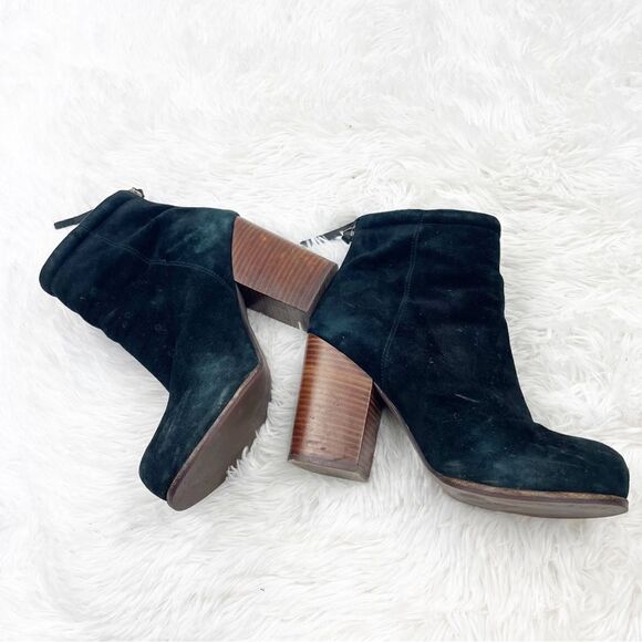 Jeffrey Campbell Rumble Homemade Havana Last Suede High Heel Booties - Picture 6 of 15